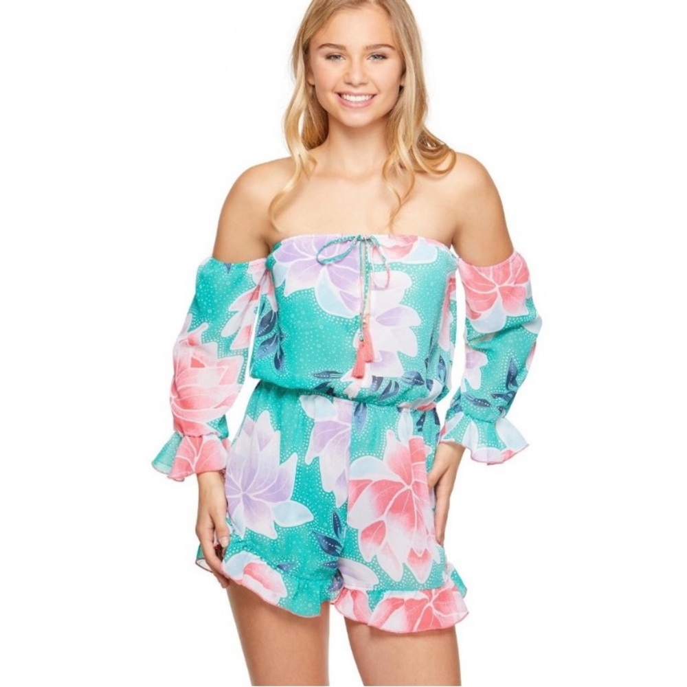 NWT SALT & JADE Beach Cover-Up Romper Women’s Size L